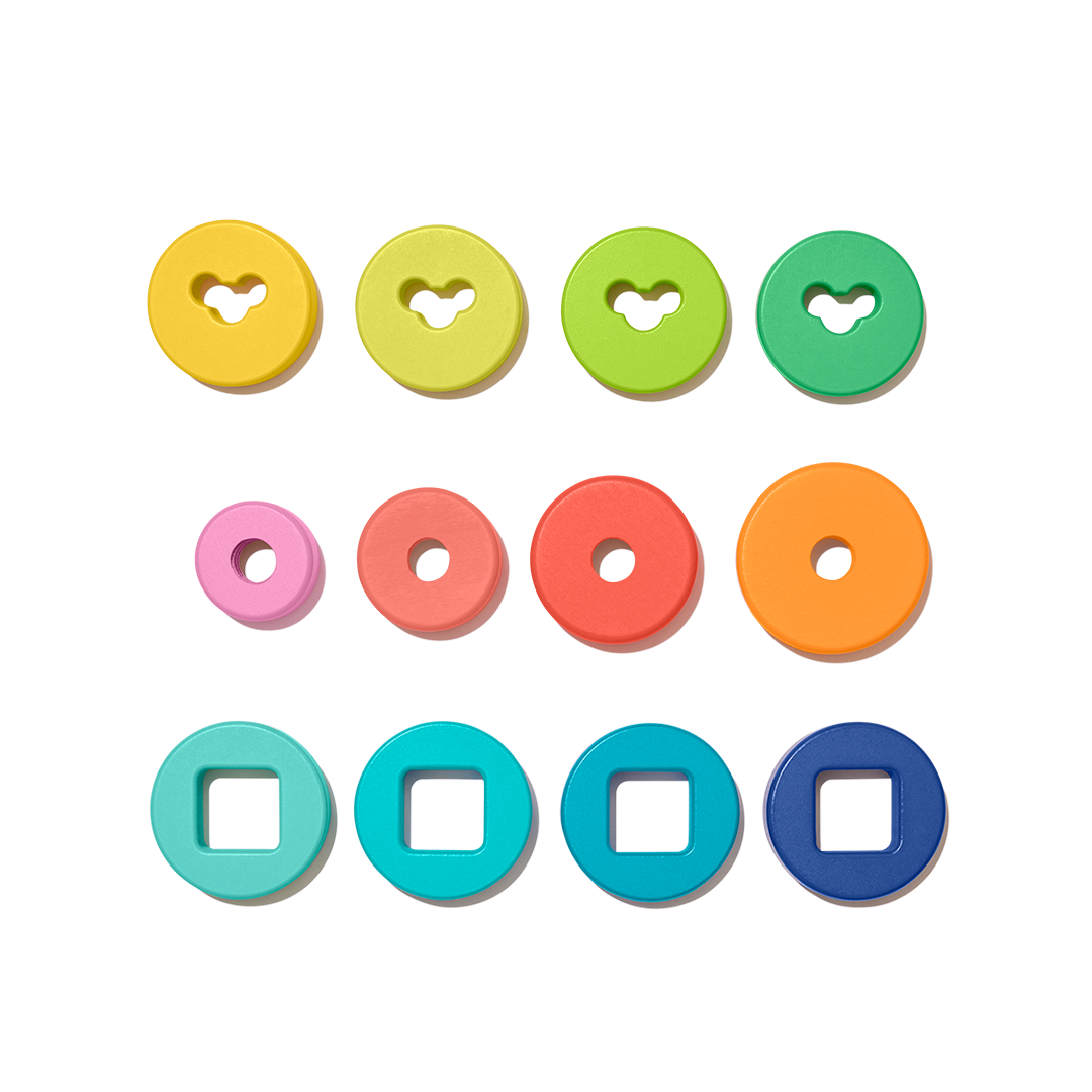 Twist & Pivot Pattern Puzzle Pieces (set of 12)